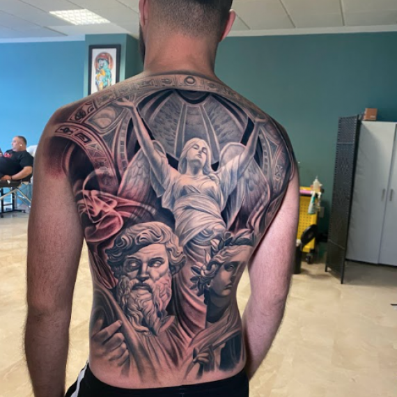 Full back tattoo zurich