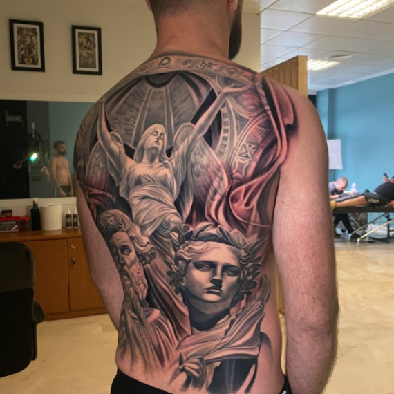 Full back tattoo zurich 2