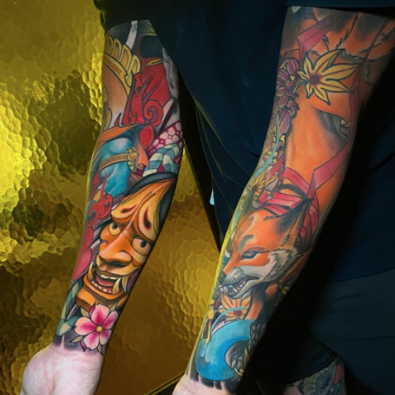 Japanesse tattoo arm ideas zurich