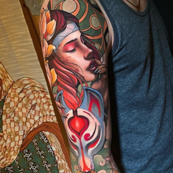 Neotraditional tattoo artist zurich 2